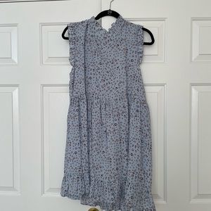 Ces Femme Light Blue Babydoll dress with heart leap it’s print